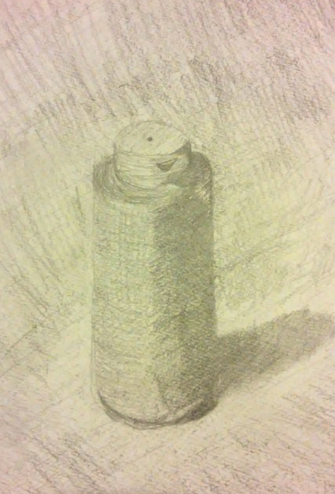 水筒のデッサン