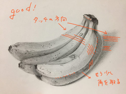 バナナのデッサン