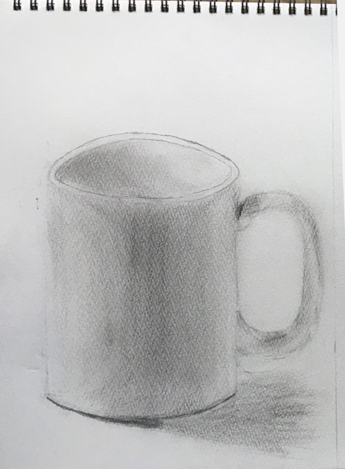 マグカップのデッサン