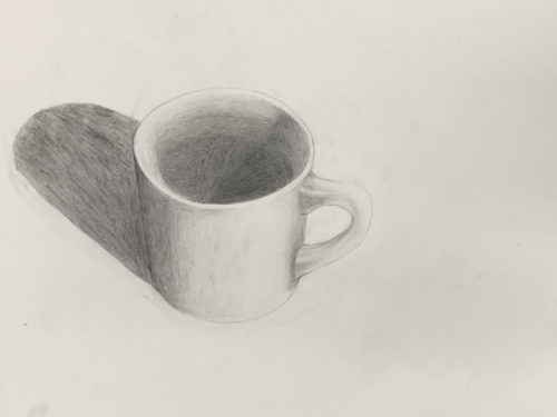 マグカップのデッサン