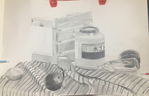 組み合わせモチーフデッサン