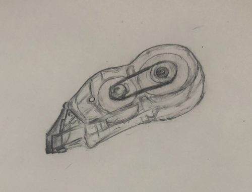 修正テープのデッサン